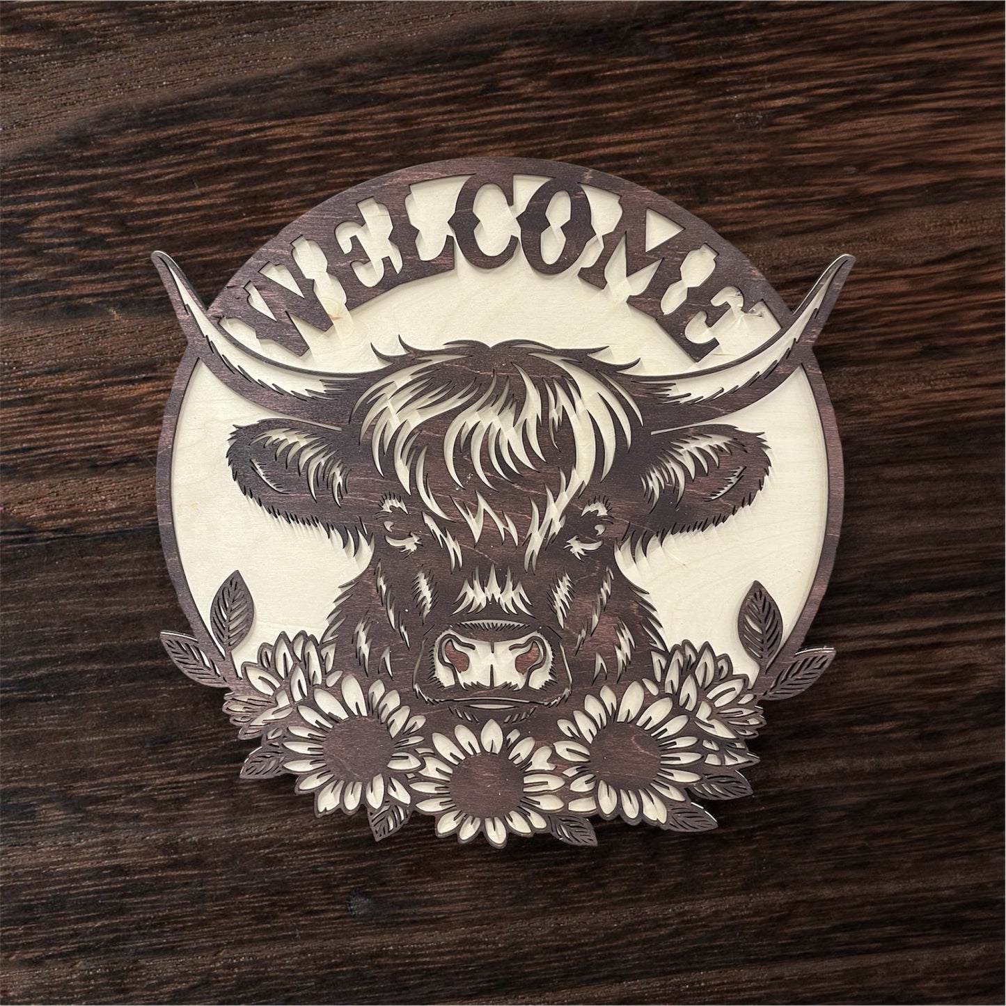 Highland Cow Door Hanger 2