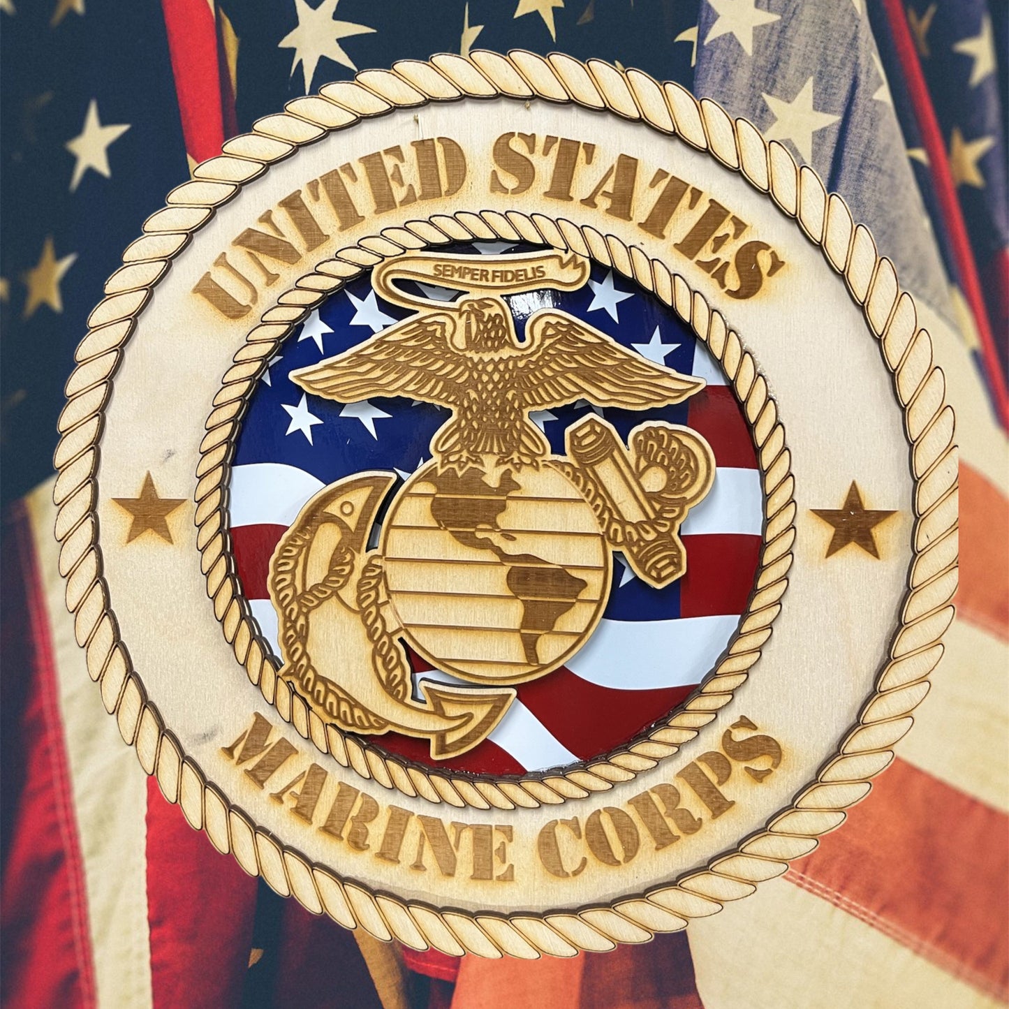 Marine Corps Military Service Plaque