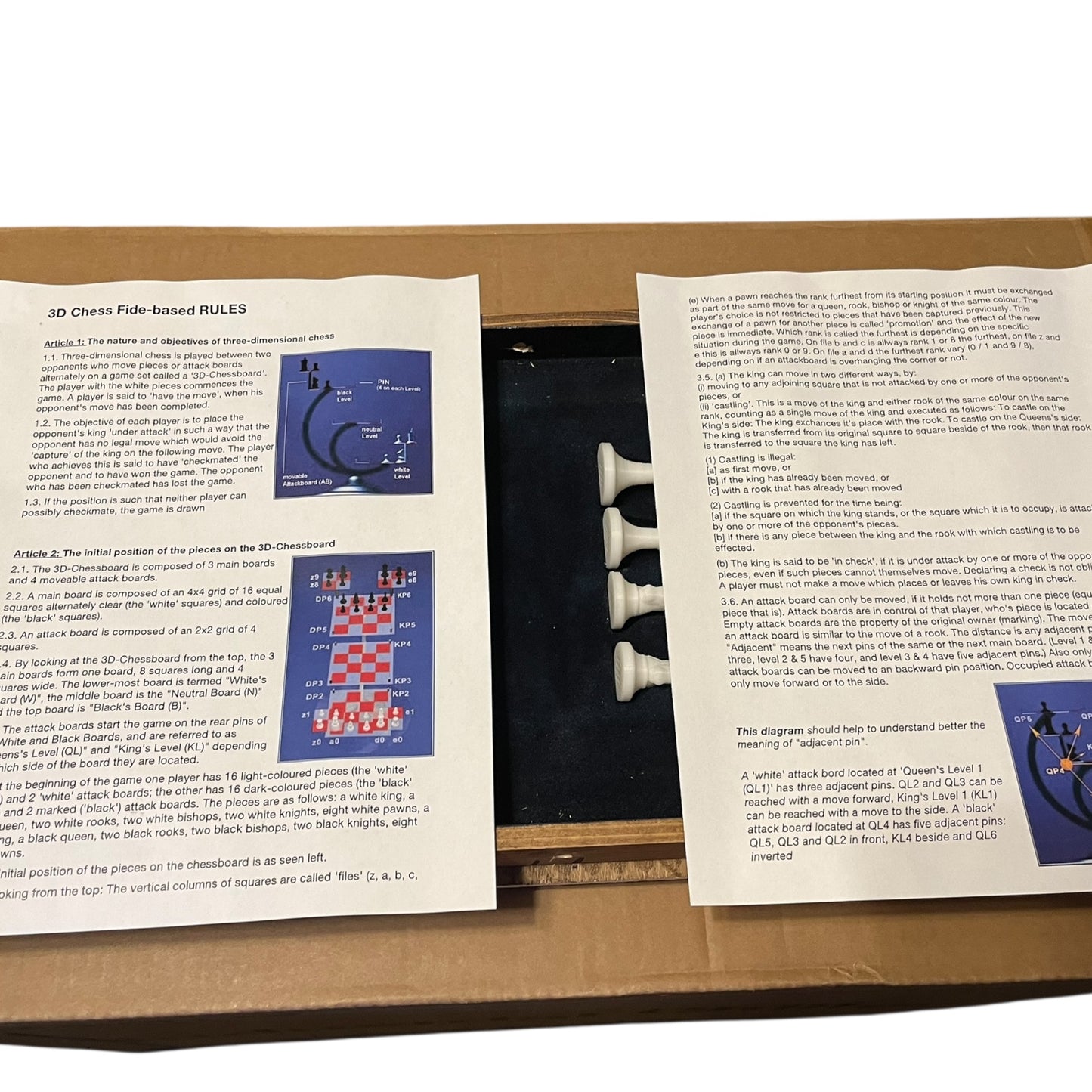 Tridimensional Chess set