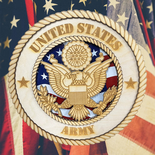 Army Military Service Plaque