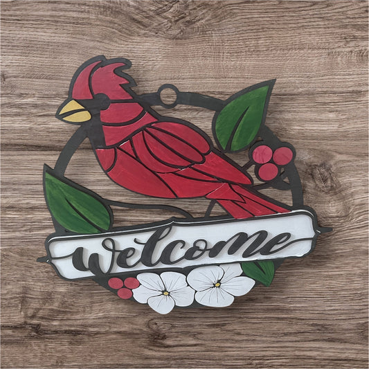 Cardinal Door Hanger