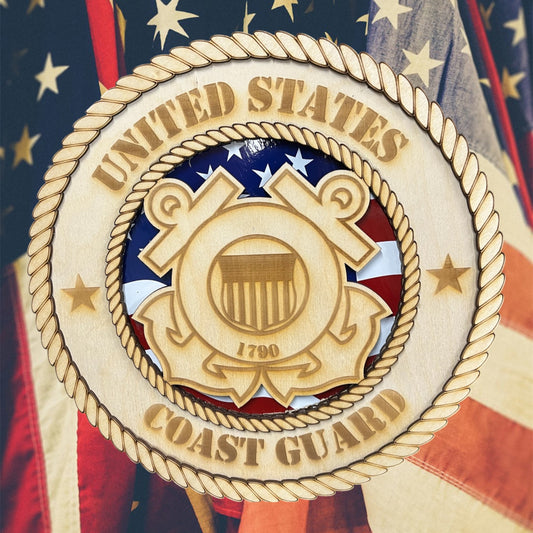Coast Guard Military Service Plaque