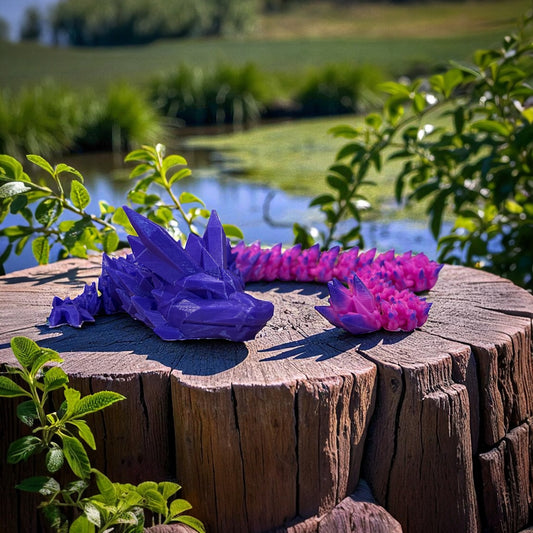 Purple to Pink Color Changing Articulated Dragon