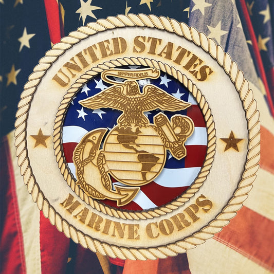Marine Corps Military Service Plaque